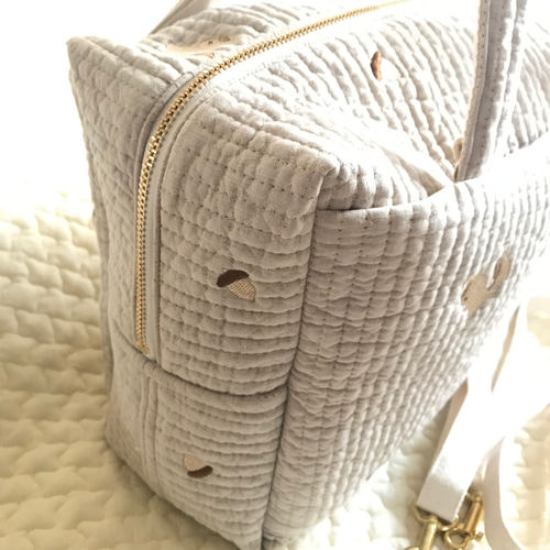 NUBI risudon beige 2wayマザーズバッグ ヌビバッグ ショルダー