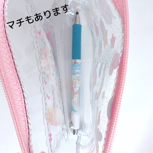 072）シャカシャカポーチ ビニールポーチ ふわふわキャンディ