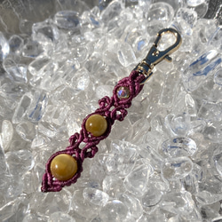 紫のマクラメキーリング f6f9450c2cb060cd5fcd997a179059