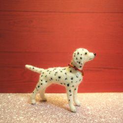 クリスマス・ダルメシアン　1年中飾れます　犬　ミニチュア　ドール　ブライス　羊毛フェルト 7枚目の画像