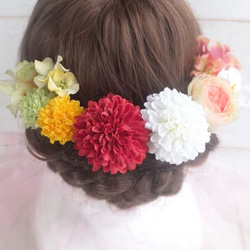 【全国送料無料】♡マムヘッドドレス＊ウエディング＊前撮り＊和婚＊ヘアアクセサリー＊ 2枚目の画像