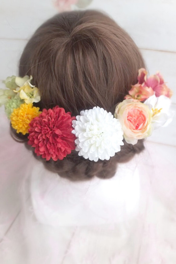 【全国送料無料】♡マムヘッドドレス＊ウエディング＊前撮り＊和婚＊ヘアアクセサリー＊ 3枚目の画像