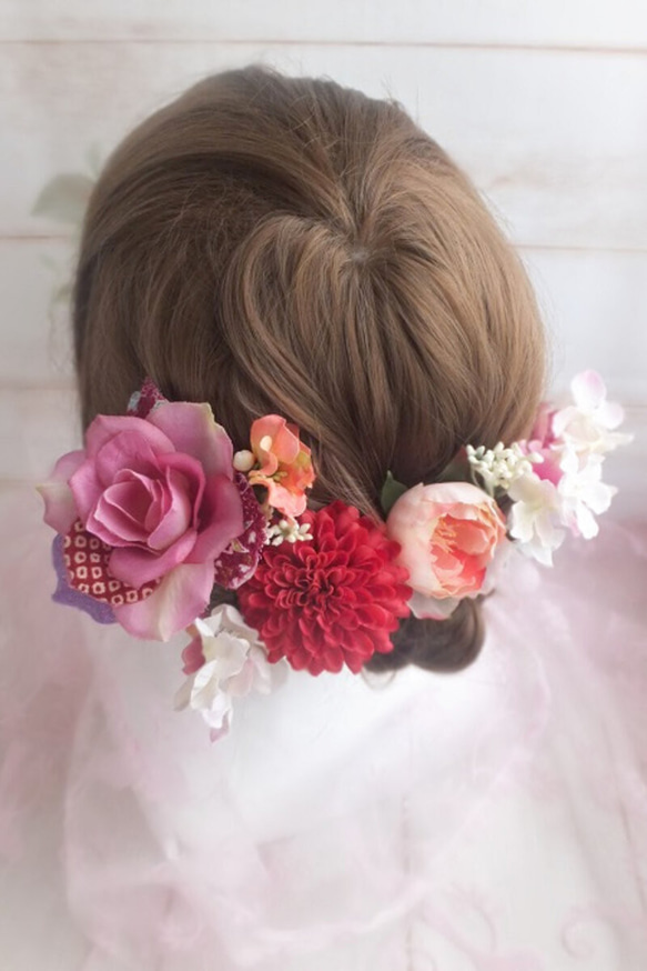 【全国送料無料】♡マムヘッドドレス＊ウエディング＊前撮り＊和婚＊ヘアアクセサリー＊ 2枚目の画像