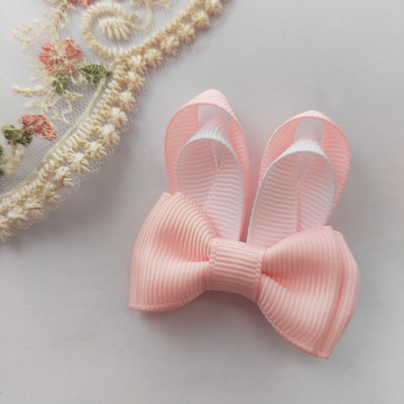 ᕱ⑅ᕱうさぎりぼんヘアクリップᕱ⑅ᕱヘアゴム 雑貨・その他 lilyaina 