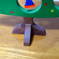 小さなかわいいクリスマスツリー　木製　手作り　卓上　受注作成 5枚目の画像
