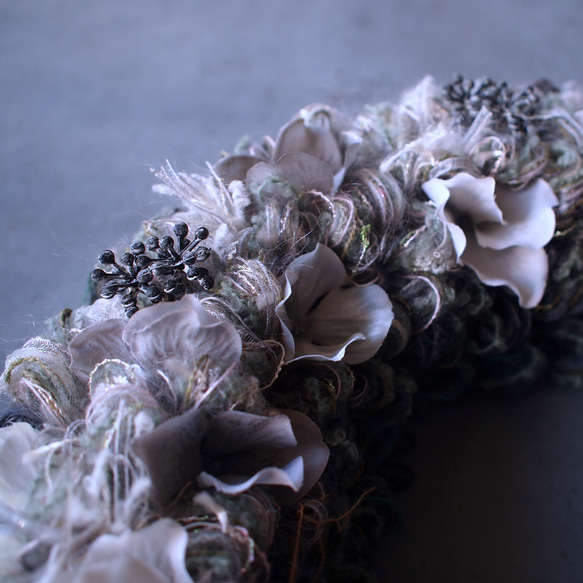 【一点物】spirit wreath_水墨_30cm 8枚目の画像