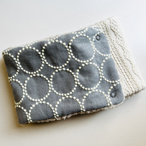 SALE♡ミナペルホネン オトナのネックウォーマー タンバリン グレー  