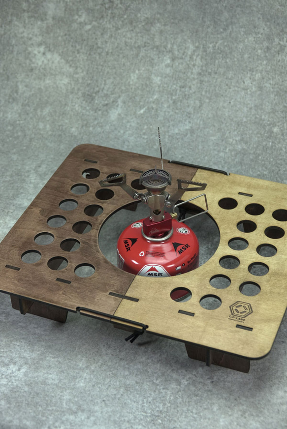 登山/ソロキャンプに軽量・コンパクトなUL-STOVE-TABLE(ウルトラライトストーブテーブル) 14枚目の画像