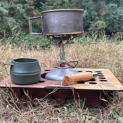 登山/ソロキャンプに軽量・コンパクトなUL-STOVE-TABLE(ウルトラライトストーブテーブル) 3枚目の画像