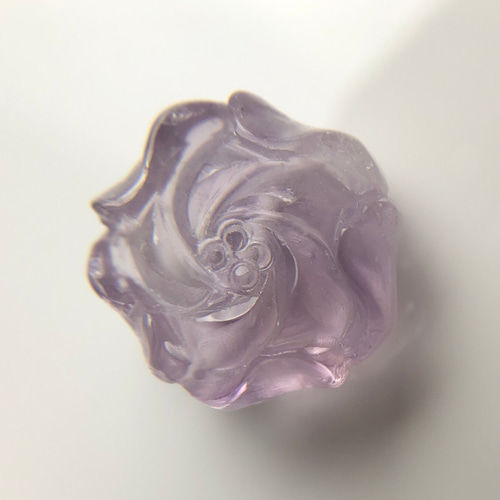 花 A ローズクォーツ　薔薇 芍薬 牡丹　彫り物　天然石　パワーストーン　置物 花 S ローズクォーツ 薔薇 芍薬 牡丹 彫り物 天然石