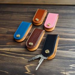 革のシンプルキーケース 1枚目の画像