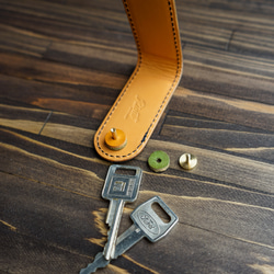 革のシンプルキーケース 9枚目の画像