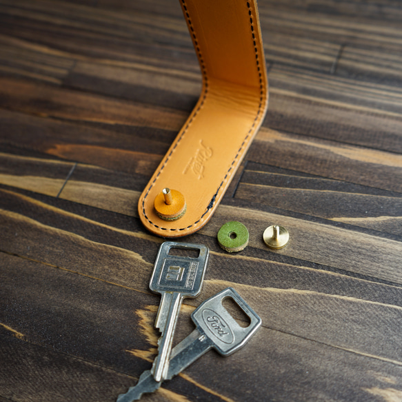 革のシンプルキーケース 9枚目の画像