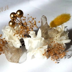 ドライフラワー プリザーブドフラワー ヘッドドレス ヘッドパーツ 結婚