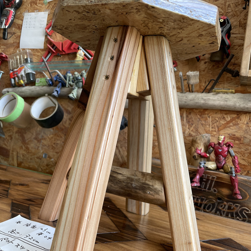 小さめ】【コンパクトスツール】座面:23×23 高さ:32【いすやYUCHI