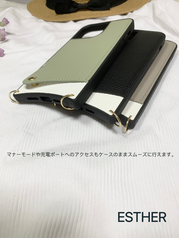 大人気　かわいい　iPhoneケース　スマホケース　カード収納、　ショルダースマホケース 8枚目の画像