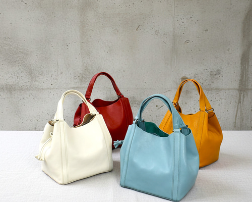 MahL+81 BucketBag 本革 ハンドバッグ バケットバッグ 巾着型 バケツ