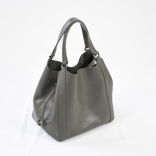MahL+81 BucketBag 本革 ハンドバッグ バケットバッグ 巾着型