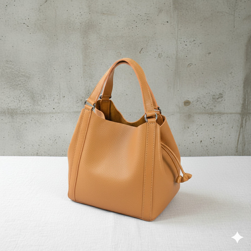 MahL+81 BucketBag 本革 ハンドバッグ バケットバッグ 巾着型 バケツ
