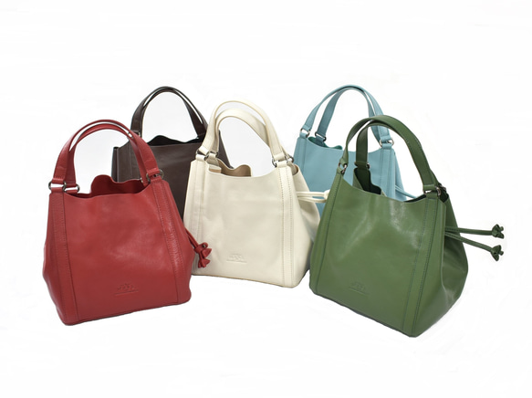 MahL+81 ハンドバッグ 巾着M 7M6-1012P : ZOZOTOWN Yahoo!店
