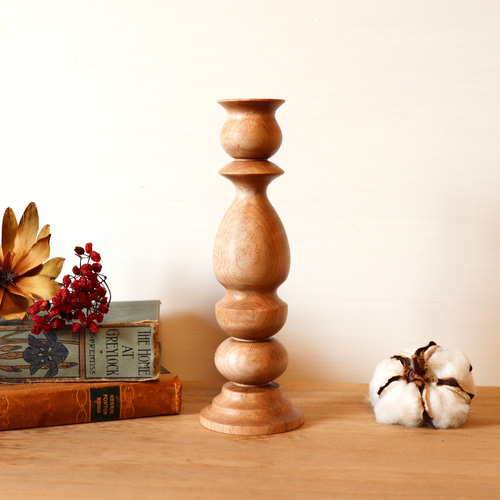 キャンドルスタンド Mサイズ メープル④ キャンドルホルダー 北欧