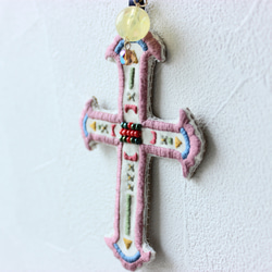 【手刺繍】十字架のオーナメント 7枚目の画像