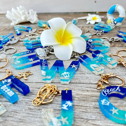 イニシャルキーホルダー（ocean Keyholder） キーホルダー