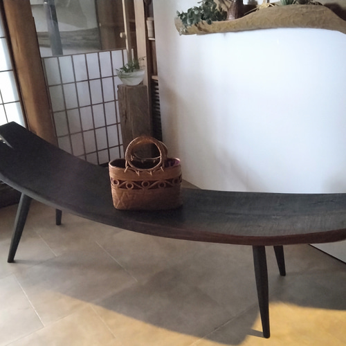 自然木のベンチ 無垢材∗おしゃれ寝椅子∗ディスプレイにも♪ ソファ