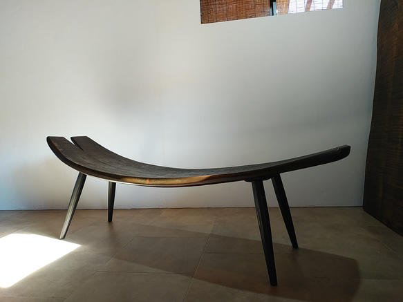 自然木のベンチ 無垢材∗おしゃれ寝椅子∗ディスプレイにも♪ ソファ