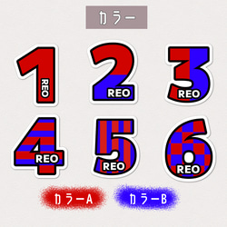 背番号 ステッカーシール!! お名前・背番号入り 4枚目の画像