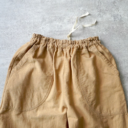 【福袋】刺子編織圓領衛衣/米色 + 沙魯爾褲/棕米色 第17張的照片