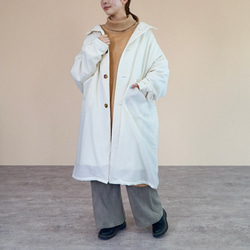 Momonga 羊毛外套/未漂白/遠州紡織 第15張的照片