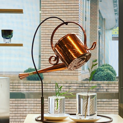 銅製ジョウロ 一花 雪椿 (1.8L) クリアコーティング その他雑貨