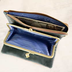 【訳ありSALE】ふっくら優しい大容量な長財布 上質レザーの魅力的なデザインと質感 《ブラック》CU220BK 7枚目の画像