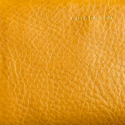 【訳ありSALE】ふっくら優しい大容量な長財布 上質レザーの魅力的なデザインと質感 《マスタード》CU220YE 4枚目の画像