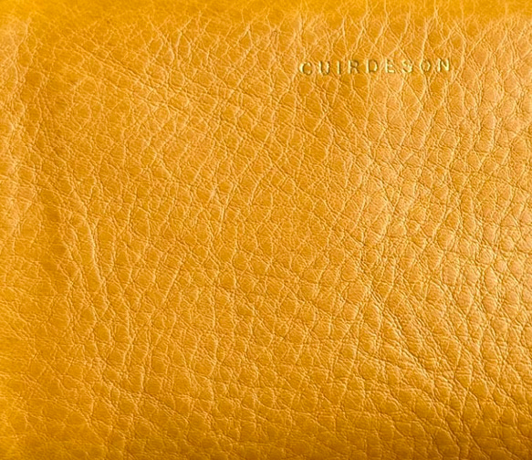 【訳ありSALE】ふっくら優しい大容量な長財布 上質レザーの魅力的なデザインと質感 《マスタード》CU220YE 4枚目の画像