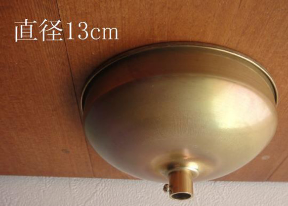 真鍮製フランジ　シーリングカバー丸形ローゼットが隠れる広口タイプ 1枚目の画像