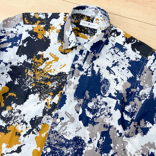日本製　LEONARD FASHION ネイビー 半袖シャツ　コットン100% 楽天市場】レオナール（素材（生地・毛糸）綿・コットン）（T