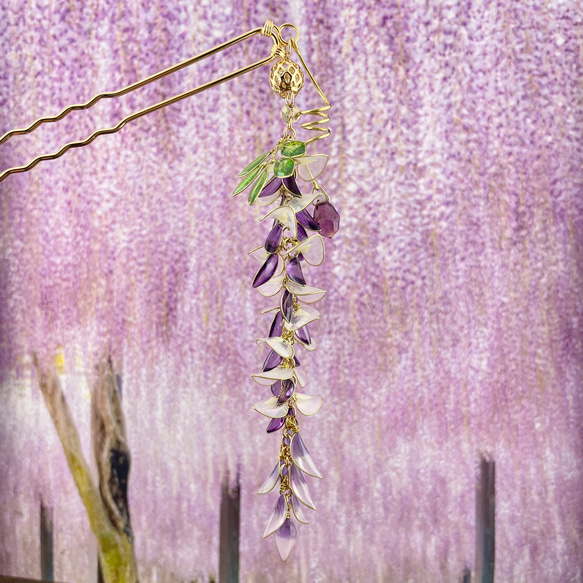 藤の花のかんざし かんざし Bonnie Penny 通販 15088547｜Creema