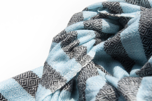 カシミヤ ニット スカーフ ピュア ウール スカーフ ハンド ニット スカーフ ウーブン スカーフ - グリーク ソファ タオル 11枚目の画像