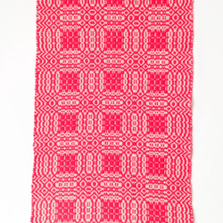【北欧手織り】オーバーショット織りのテーブルクロス 5枚目の画像