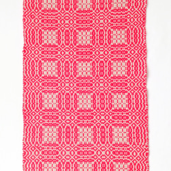 【北欧手織り】オーバーショット織りのテーブルクロス 6枚目の画像