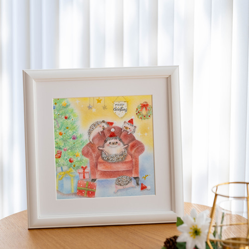 ★★イラスト原画・動物のクリスマスパーティー ★★ イラスト原画・動物のクリスマスパーティー