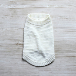 犬服　あったかニットセーター‼　カノコ柄クルーネックセーター 6枚目の画像