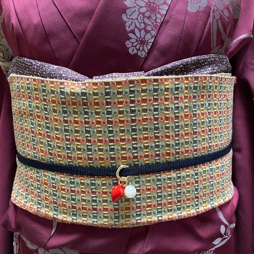 兵児帯 ツィード 茶緑 和装小物（帯・半襟） コンナクライ 通販