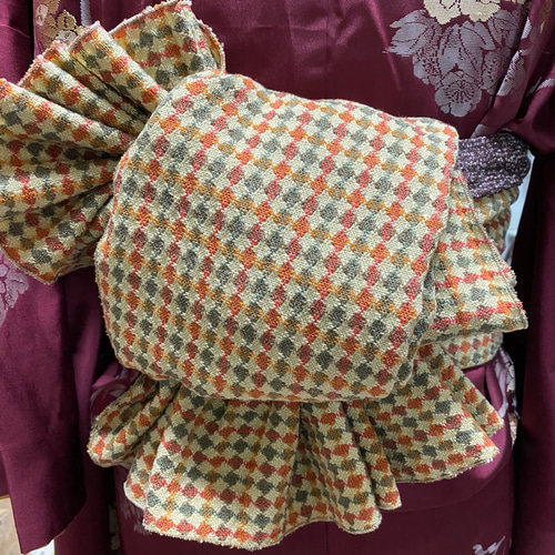 兵児帯 ツィード 茶緑 和装小物（帯・半襟） コンナクライ 通販