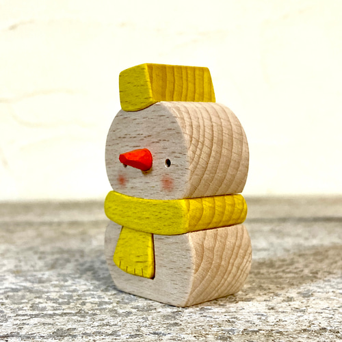 選べる7色！送料無料】夢色スノーマン その他置物 木工房ゆうむ 通販