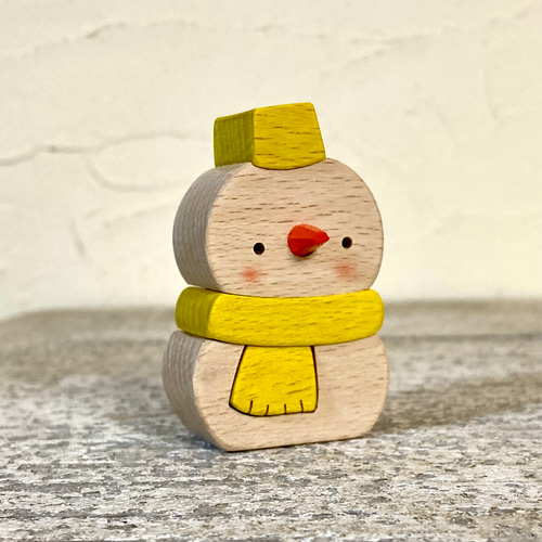 選べる7色！送料無料】夢色スノーマン その他置物 木工房ゆうむ 通販