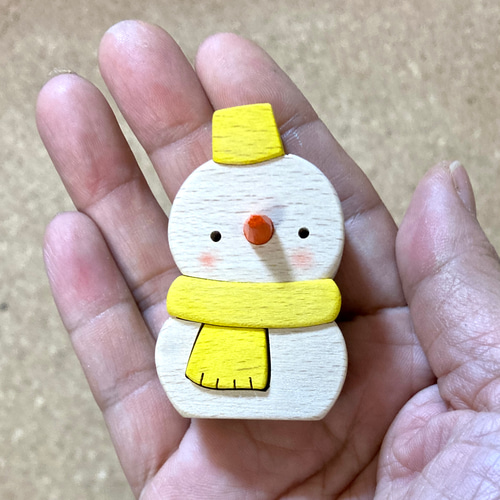 選べる7色！送料無料】夢色スノーマン その他置物 木工房ゆうむ 通販