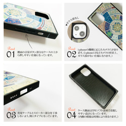 【絵画スマホケース】iPhone用　全機種対応　強化ガラス製（伊藤若冲） 3枚目の画像
